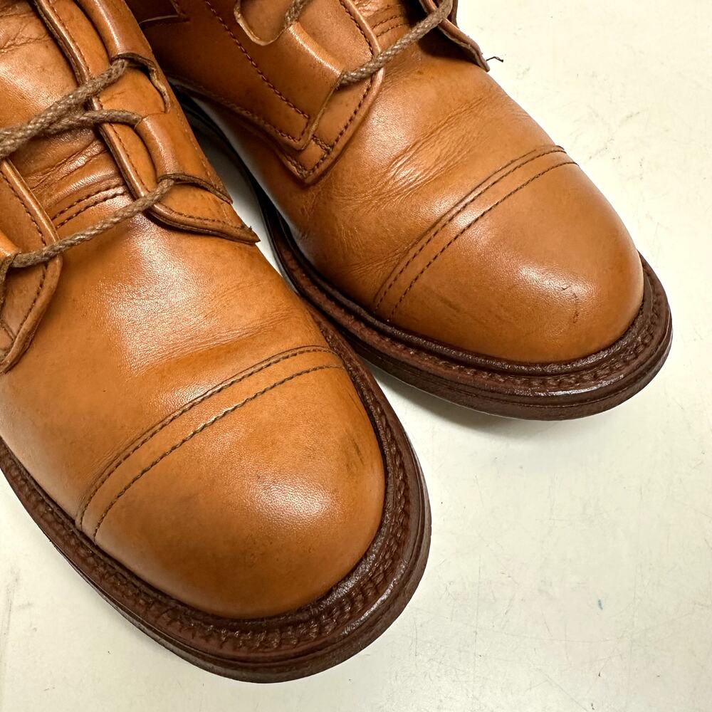 VGUC Tricker's Women;s Brown Cap Toe Boots RARE Made in England UK 5 / US 6 - Picture 8 of 13
